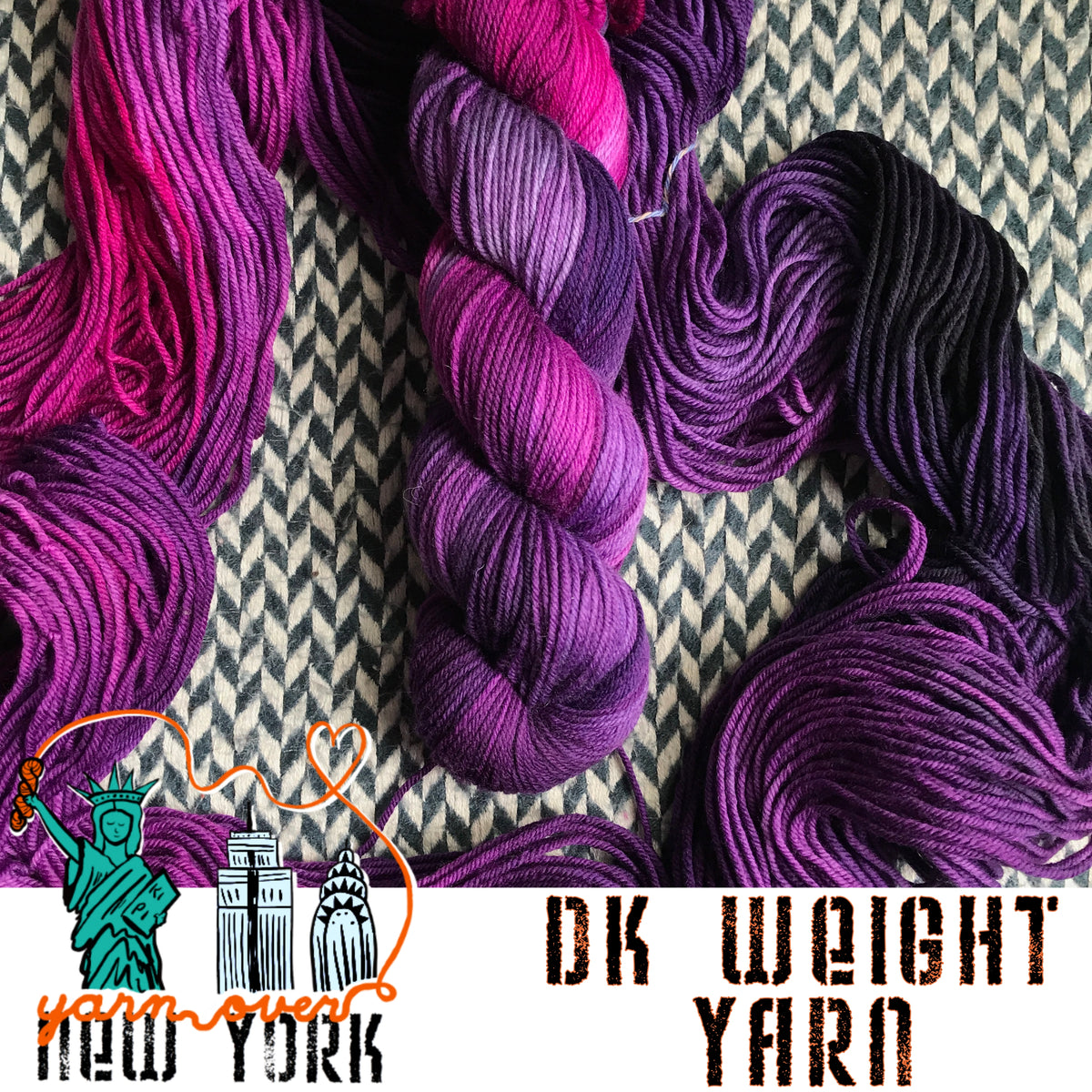 DK PURE VIOLETTE  Dk weight yarn, Hand dyed yarn, Yarn weight chart