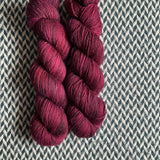 PINOT NOIR -- Tribeca sparkle DK yarn -- ready to ship