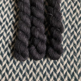 Night Smoke -- mini-skein -- Broadway sparkle sock yarn-- ready to ship
