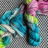 FISHBOWL PALACE -- Wave Hill zebra fingering yarn -- ready to ship