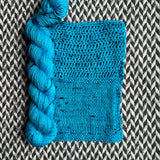 OCEAN FLOWER -- Half-Skein -- Times Square sock yarn -- ready to ship