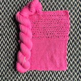 HIGHLIGHTER PINK -- Half-Skein -- Times Square sock yarn --ready to ship