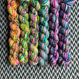 Flocking to Paradise *6 Mini-Skein Set* -- Wave Hill zebra fingering yarn -- ready to ship