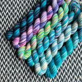 Glowing Ghosts *6 Mini-Skein Set* -- Kew Gardens DK yarn -- ready to ship