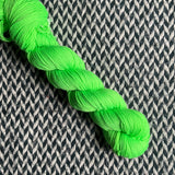 HIGHLIGHTER GREEN -- Times Square sock yarn -- ready to ship