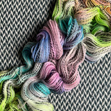LIFE ON MARS -- Wave Hill zebra fingering yarn -- ready to ship