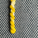 Banana Taffy -- mini-skein -- Kew Gardens DK yarn -- ready to ship