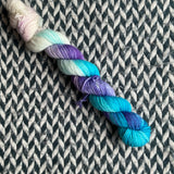 Tilt-a-Whirl -- mini-skein -- Times Square sock yarn -- ready to ship