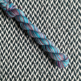 Nostalgia in Reverse -- mini-skein -- Times Square sock yarn -- ready to ship