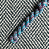 Nostalgia in Reverse -- mini-skein -- Times Square sock yarn -- ready to ship