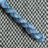 Ice Ice Io -- mini-skein -- Times Square sock yarn -- ready to ship