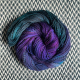 MOONLIT MERMAID -- Wave Hill zebra fingering yarn -- ready to ship