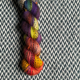 COMMUNITY GARDEN -- Wave Hill zebra fingering yarn -- ready to ship