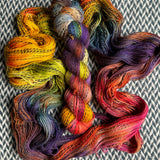 COMMUNITY GARDEN -- Wave Hill zebra fingering yarn -- ready to ship