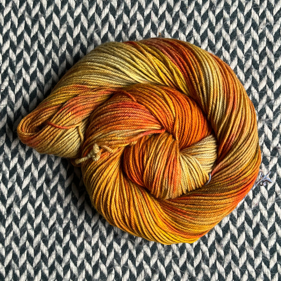 SQUASH BLOSSOM -- dyed to order yarn -- choose your yarn base