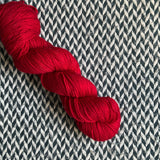 FIRE ENGINE RED -- Kew Gardens DK yarn -- ready to ship