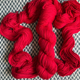 FIRE ENGINE RED -- Kew Gardens DK yarn -- ready to ship