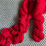 FIRE ENGINE RED -- Kew Gardens DK yarn -- ready to ship