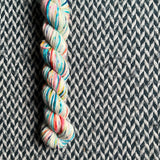 THE COLOR PARROT -- Half-Skein -- Greenwich Village DK yarn --ready to ship