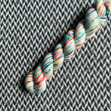 THE COLOR PARROT -- Half-Skein -- Greenwich Village DK yarn --ready to ship