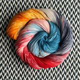 MYSTERIES OF THE NEEDLE'S EYE -- Harlem sock Full Skein -- ready to ship yarn