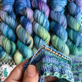 WATER LILIES -- dyed to order yarn -- choose your yarn base