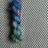 WATER LILIES -- Wave Hill zebra fingering yarn -- ready to ship