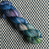 WATER LILIES -- Wave Hill zebra fingering yarn -- ready to ship
