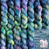 WATER LILIES -- Wave Hill zebra fingering yarn -- ready to ship