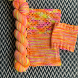 SCUBA DANCER -- Half-Skein -- Broadway sparkle sock yarn -- ready to ship