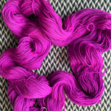 HIGHLIGHTER PURPLE -- Times Square merino/nylon sock yarn