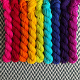 Kaleidoscope Collection *9 Mini-Skein Set* -- Kew Gardens DK yarn -- ready to ship