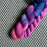 SUNSET DREAMS with Pink Clouds * Broadway Sparkle Sock Set * -- full-size skein with mini-skein -- ready to ship yarn
