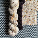 PAWSOME and Espresso * Broadway Sparkle Sock Set * -- full-size skein with mini-skein -- ready to ship yarn