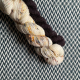 PAWSOME and Espresso * Broadway Sparkle Sock Set * -- full-size skein with mini-skein -- ready to ship yarn