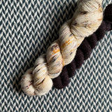 PAWSOME and Espresso * Broadway Sparkle Sock Set * -- full-size skein with mini-skein -- ready to ship yarn