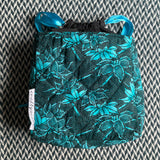 TROPICAL FLOWERS -- project bag -- ready to ship