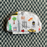 IN TRANSIT -- small notions pouch with zipper -- ready to ship