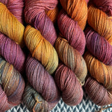 AT AUTUMN'S DOOR -- East Village non-superwash sparkle DK yarn -- ready to ship
