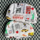 IN TRANSIT -- small notions pouch with zipper -- ready to ship