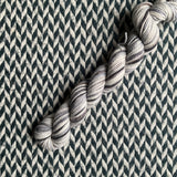 Chinstrap Penguins-- mini-skein -- Harlem sock yarn -- ready to ship