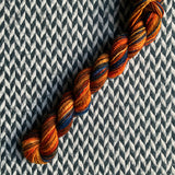 Beauti-fall -- mini-skein -- Times Square sock yarn -- ready to ship