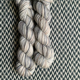 CHINSTRAP PENGUINS -- Half-Skein -- Broadway sparkle sock yarn -- ready to ship