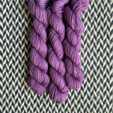 Lilac Cyclone -- mini-skein -- Times Square sock yarn -- ready to ship