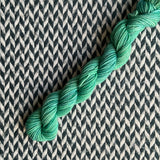 Shamrock Shake -- mini-skein -- Broadway sparkle sock yarn-- ready to ship