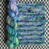 WATER LILIES -- Half-Skein -- Times Square sock yarn -- ready to ship
