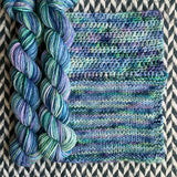 Water Lilies -- mini-skein -- Harlem sock yarn -- ready to ship