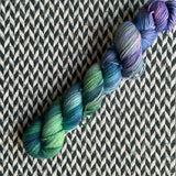 WATER LILIES -- Half-Skein -- Times Square sock yarn -- ready to ship