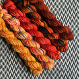 Crunchy Leaves *5 Mini-Skein Set* -- Greenwich Village DK yarn -- ready to ship