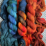 ANNIVERSARY TRIO *3 Skein Set* -- Tribeca sparkle DK yarn -- ready to ship